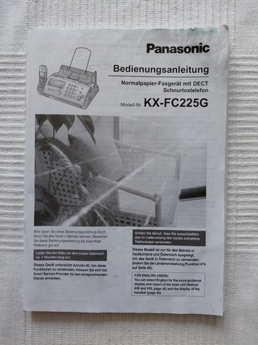 Faxgerät fc225 nur - kx-fc225,,