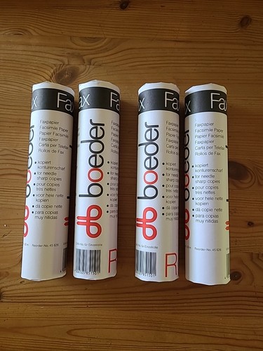 Rollen faxpapier boeder - 4,