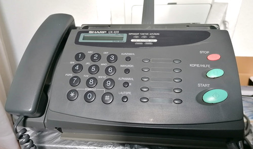 Sharp fax 105 - fax, ux